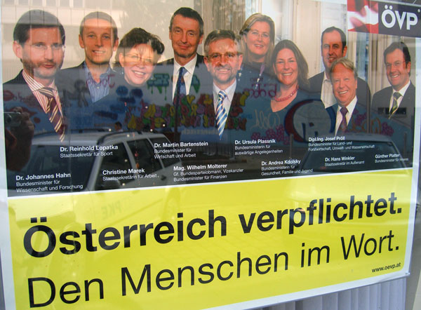 ÖVP-Plakat Schüsselteam